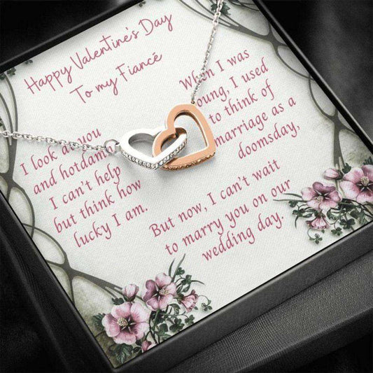 Future Wife Necklace, Gift Necklace Message Card “ Funny To My Fiance Happy Valentine’S Day Gifts For Friend Rakva