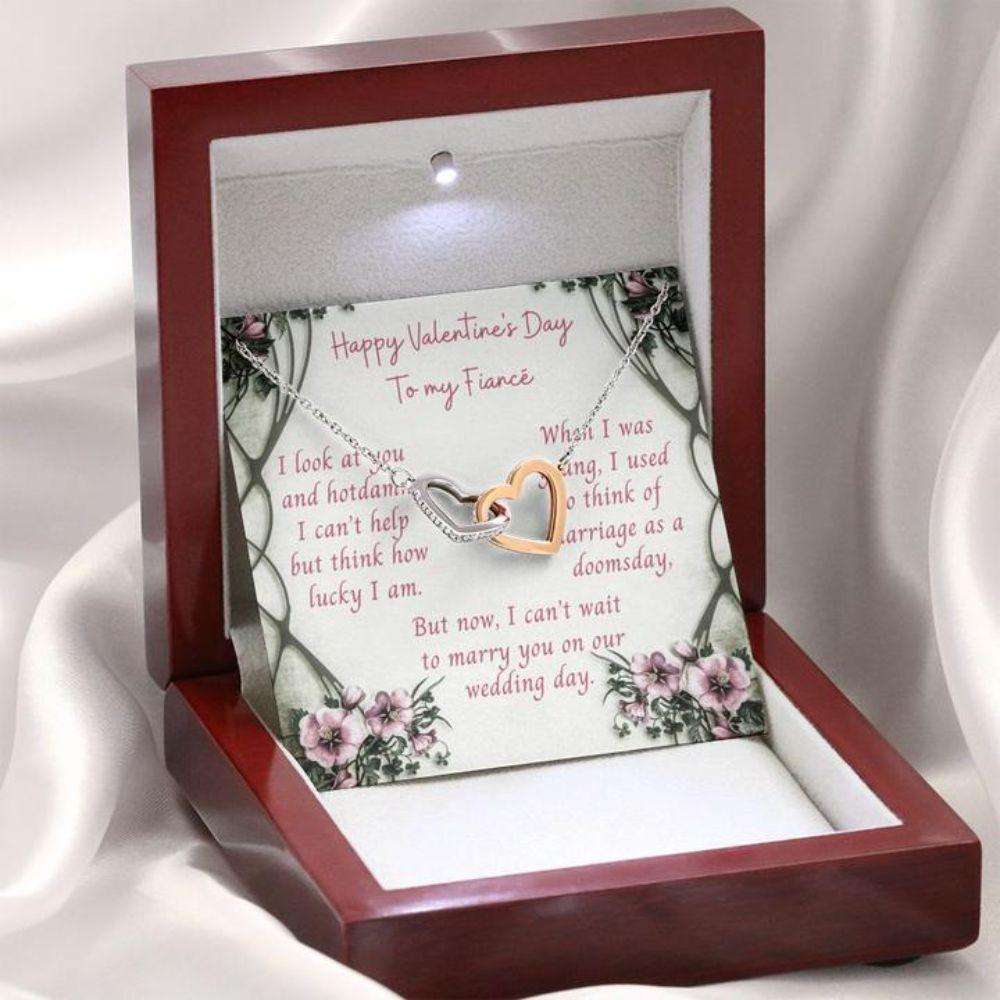 Future Wife Necklace, Gift Necklace Message Card “ Funny To My Fiance Happy Valentine’S Day Gifts For Friend Rakva