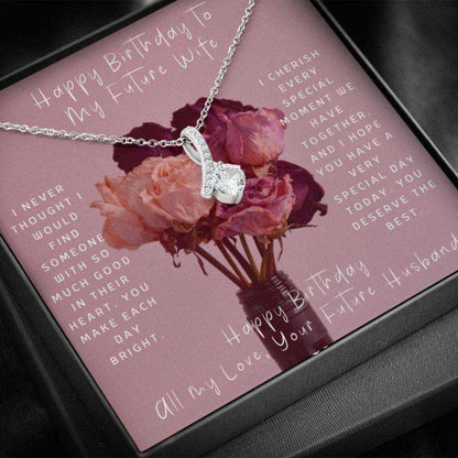 Future Wife Necklace, Gift To Fiance “ Necklace For Fiance “ Gift Necklace Message Card Birthday Necklace To Future Wife Gifts For Friend Rakva