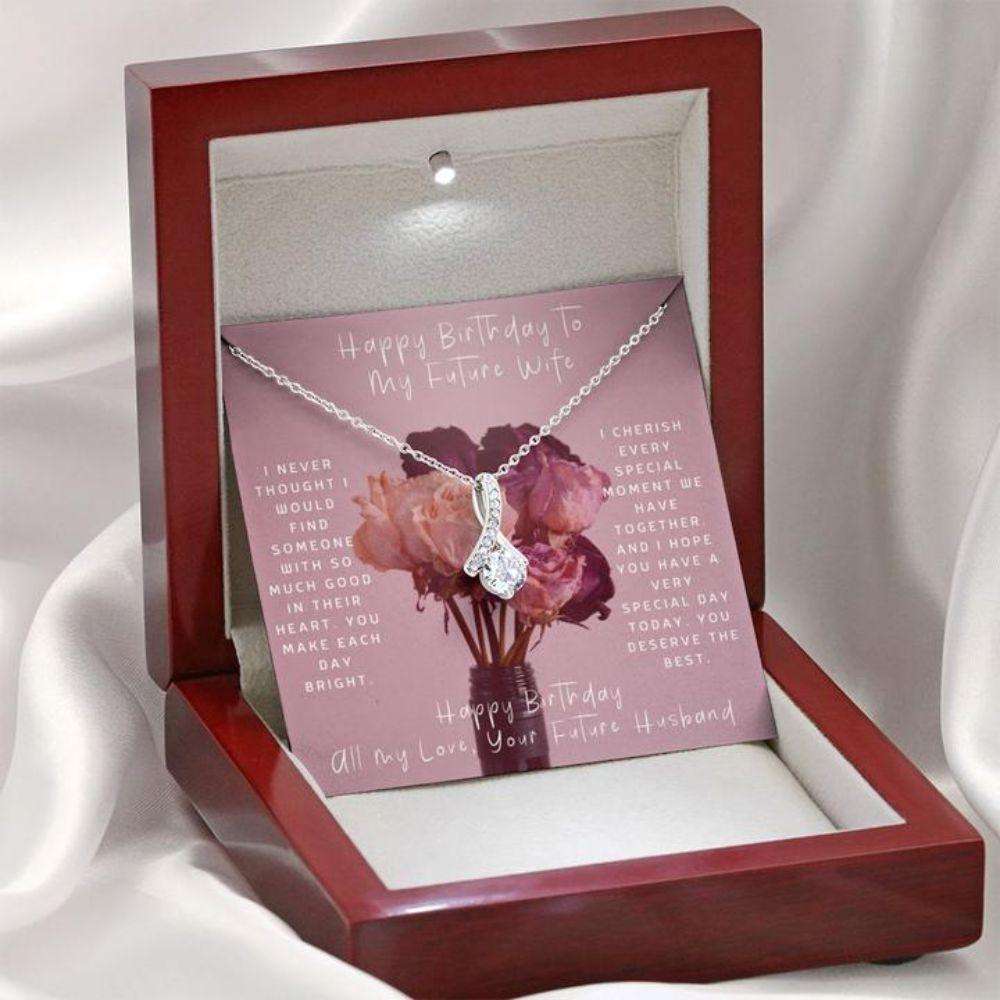 Future Wife Necklace, Gift To Fiance “ Necklace For Fiance “ Gift Necklace Message Card Birthday Necklace To Future Wife Gifts For Friend Rakva