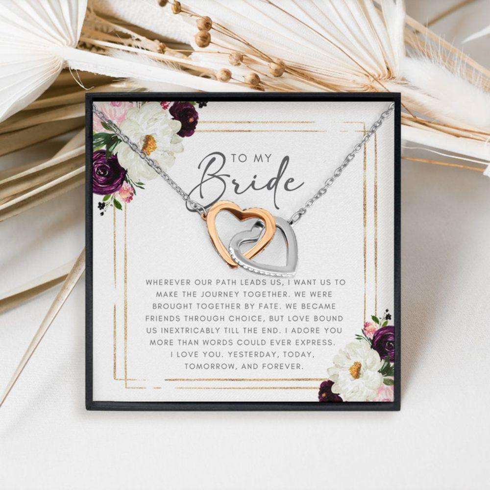 Future Wife Necklace, Groom To Bride Gift: Wedding Day Gift For Bride, Bride To Be Gift, Gifts For Wife To Be Heart Necklace Gift For Bride Rakva