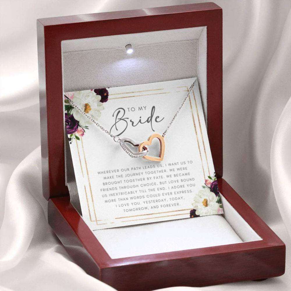 Future Wife Necklace, Groom To Bride Gift: Wedding Day Gift For Bride, Bride To Be Gift, Gifts For Wife To Be Heart Necklace Gift For Bride Rakva