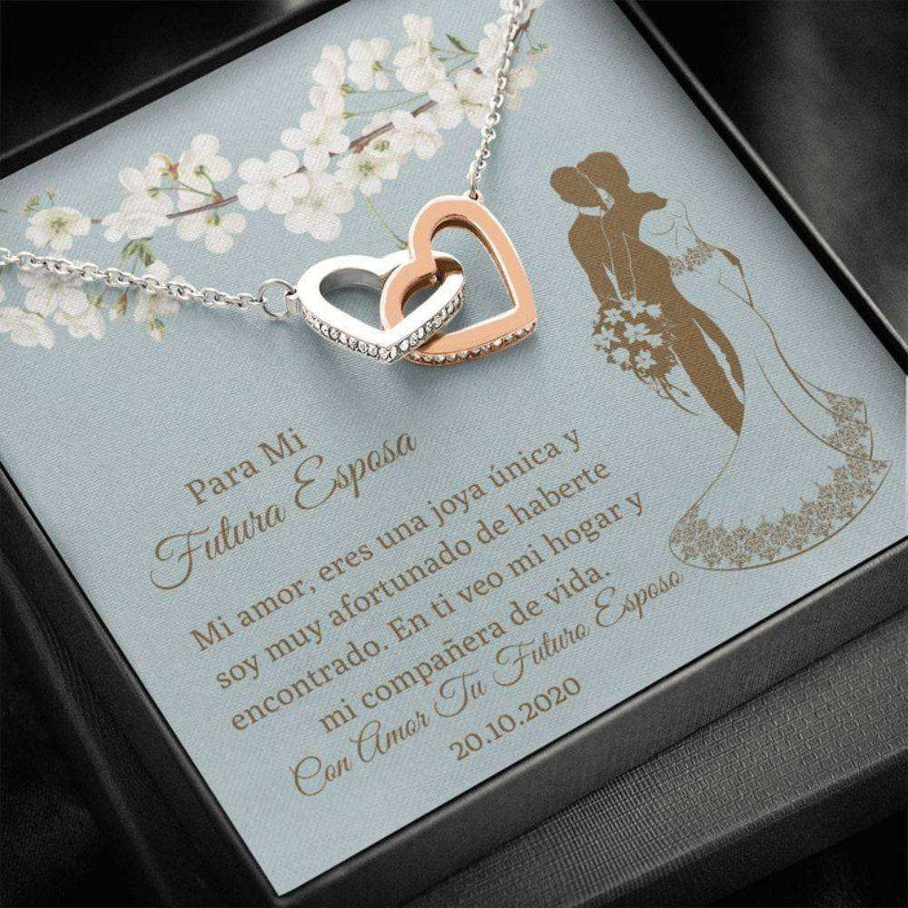 Future Wife Necklace, Latina Bride Gift From Groom “ Amor Futura Esposa “ Spanish Bride Love Necklace “ Latino Couple Gift Gifts for Future Wife / fiance Rakva