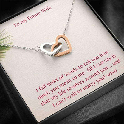 Future Wife Necklace “ Necklace For Fianc� “ Gift Necklace With Message Card Future Wife Holiday Gifts For Friend Rakva