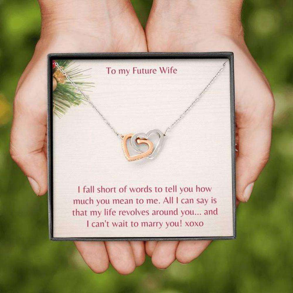 Future Wife Necklace “ Necklace For Fianc� “ Gift Necklace With Message Card Future Wife Holiday Gifts For Friend Rakva