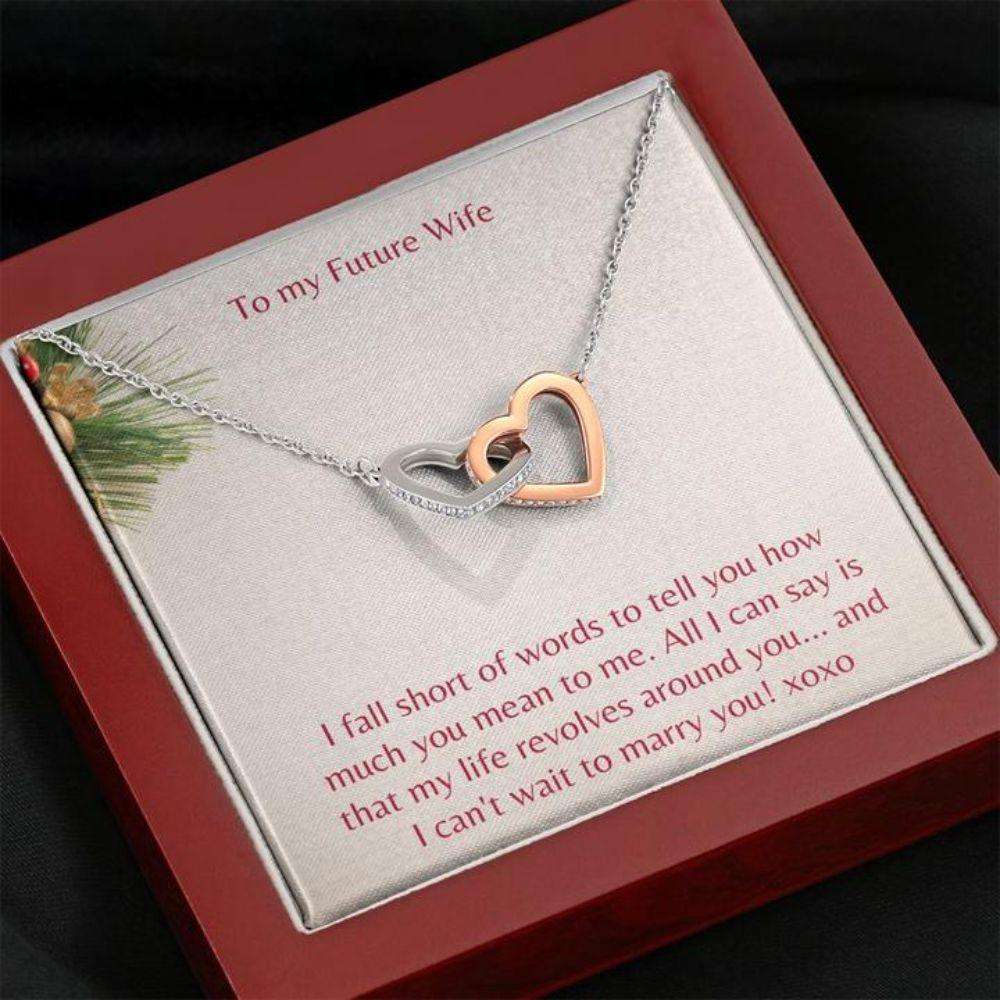 Future Wife Necklace “ Necklace For Fianc� “ Gift Necklace With Message Card Future Wife Holiday Gifts For Friend Rakva