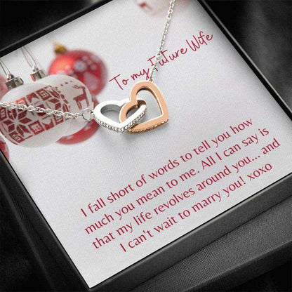 Future Wife Necklace “ Necklace For Fianc� “ Gift Necklace With Message Card Future Wife Holiday Red Gifts For Friend Rakva