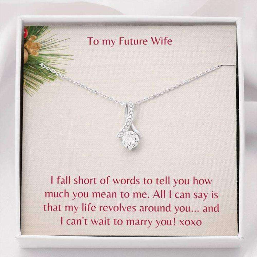 Future Wife Necklace “ Necklace For Fianc� “ Gift Necklace With Message Card Future Wife Holiday The Gifts For Friend Rakva