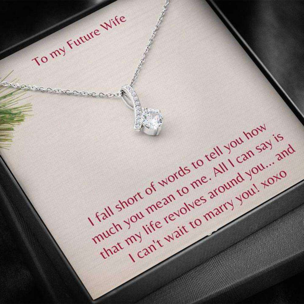 Future Wife Necklace “ Necklace For Fianc� “ Gift Necklace With Message Card Future Wife Holiday The Gifts For Friend Rakva