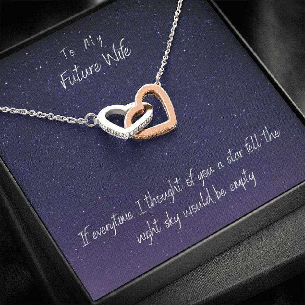 Future Wife Necklace “ Necklace For Fianc� “ Gift Necklace With Message Card Star Future Wife Gifts For Friend Rakva