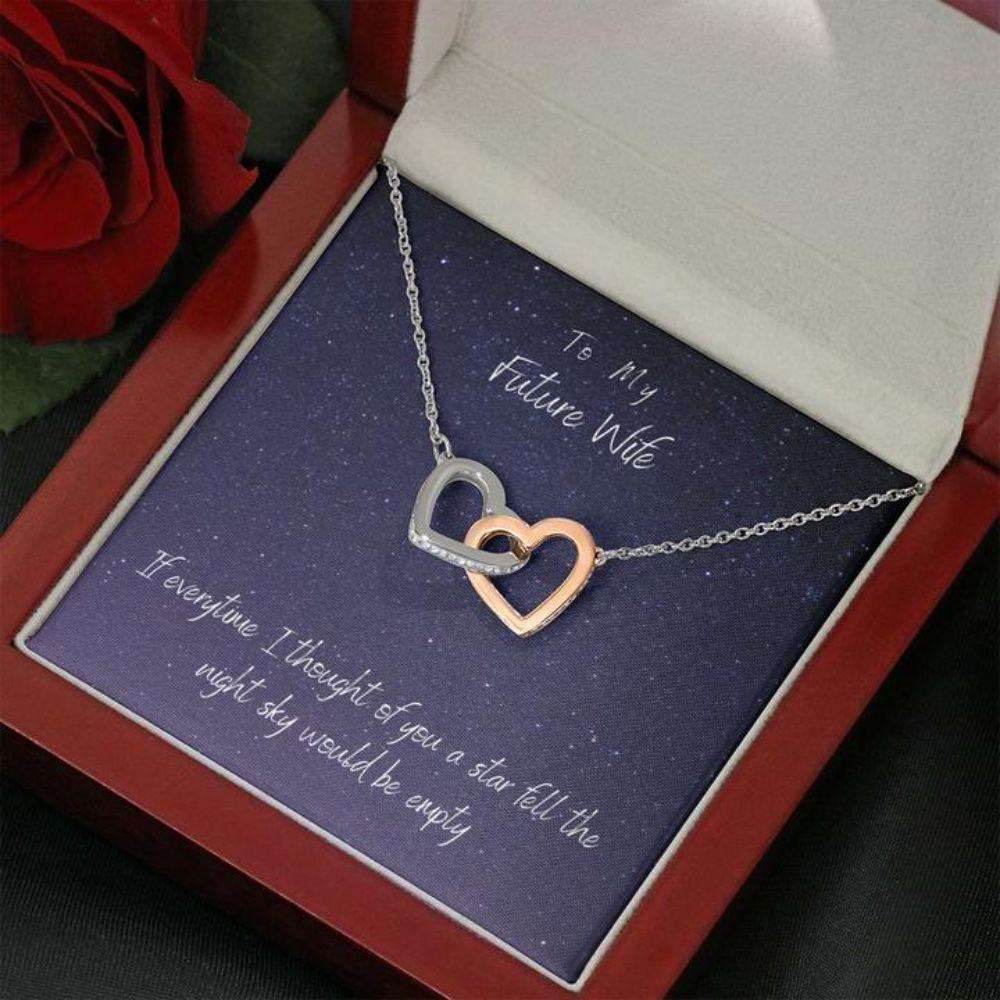 Future Wife Necklace “ Necklace For Fianc� “ Gift Necklace With Message Card Star Future Wife Gifts For Friend Rakva