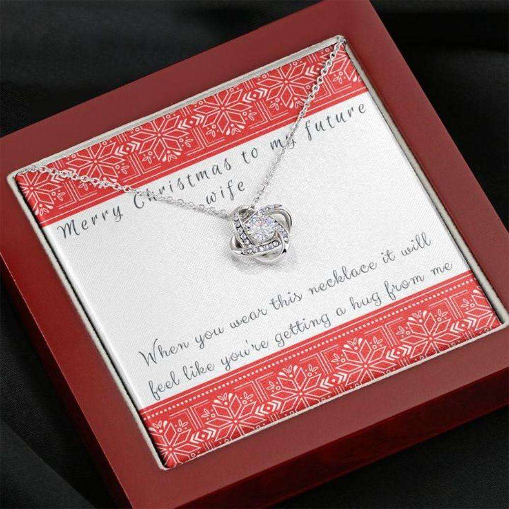 Future Wife Necklace “ Necklace For Fianc� “ Love Knot Necklace With Message Card Future Wife Gifts For Friend Rakva