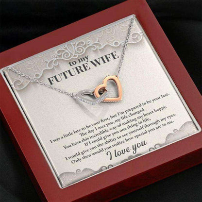 Future Wife Necklace “ Necklace For Fianc� “ To My Future Wife I Was A Little Late To Be Your First Gifts For Friend Rakva