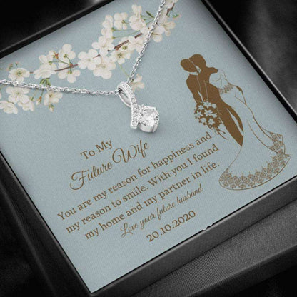 Future Wife Necklace, Pesonalized Future Wife Gift “ Bride Wedding Gift From Groom “ Bride Necklace Husband “ Gift Love Of Life Gifts for Future Wife / fiance Rakva