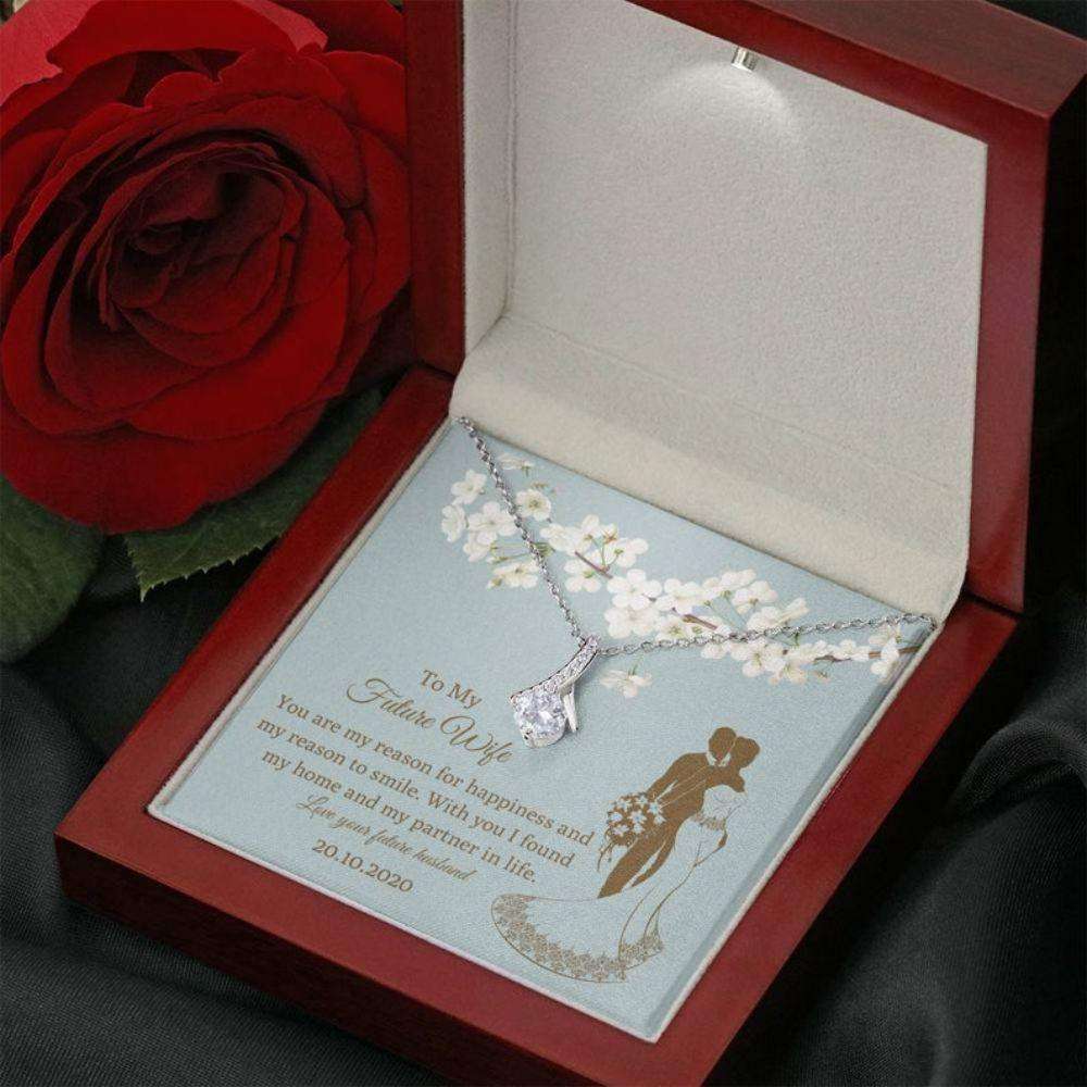 Future Wife Necklace, Pesonalized Future Wife Gift “ Bride Wedding Gift From Groom “ Bride Necklace Husband “ Gift Love Of Life Gifts for Future Wife / fiance Rakva