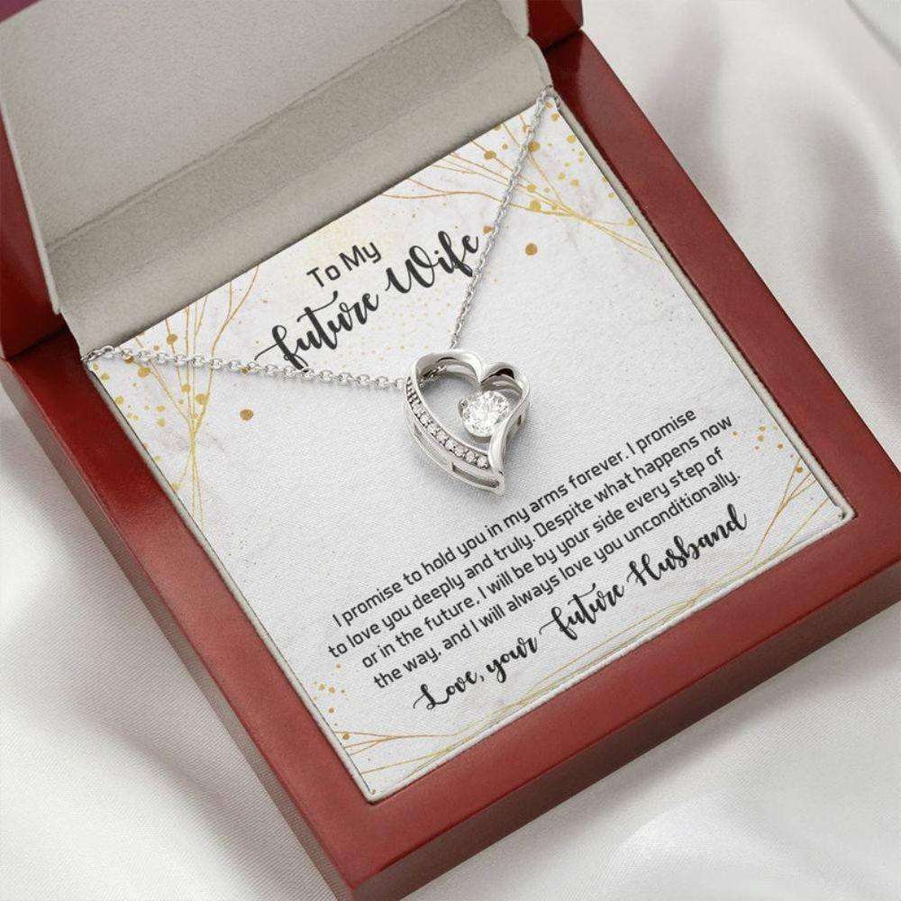 Future Wife Necklace “ Sentimental Love Card “ To My Future Wife “ Fianc�E Love Gift “ Future Wife Christmas Gift “ Celebrate Love Gifts for Future Wife / fiance Rakva