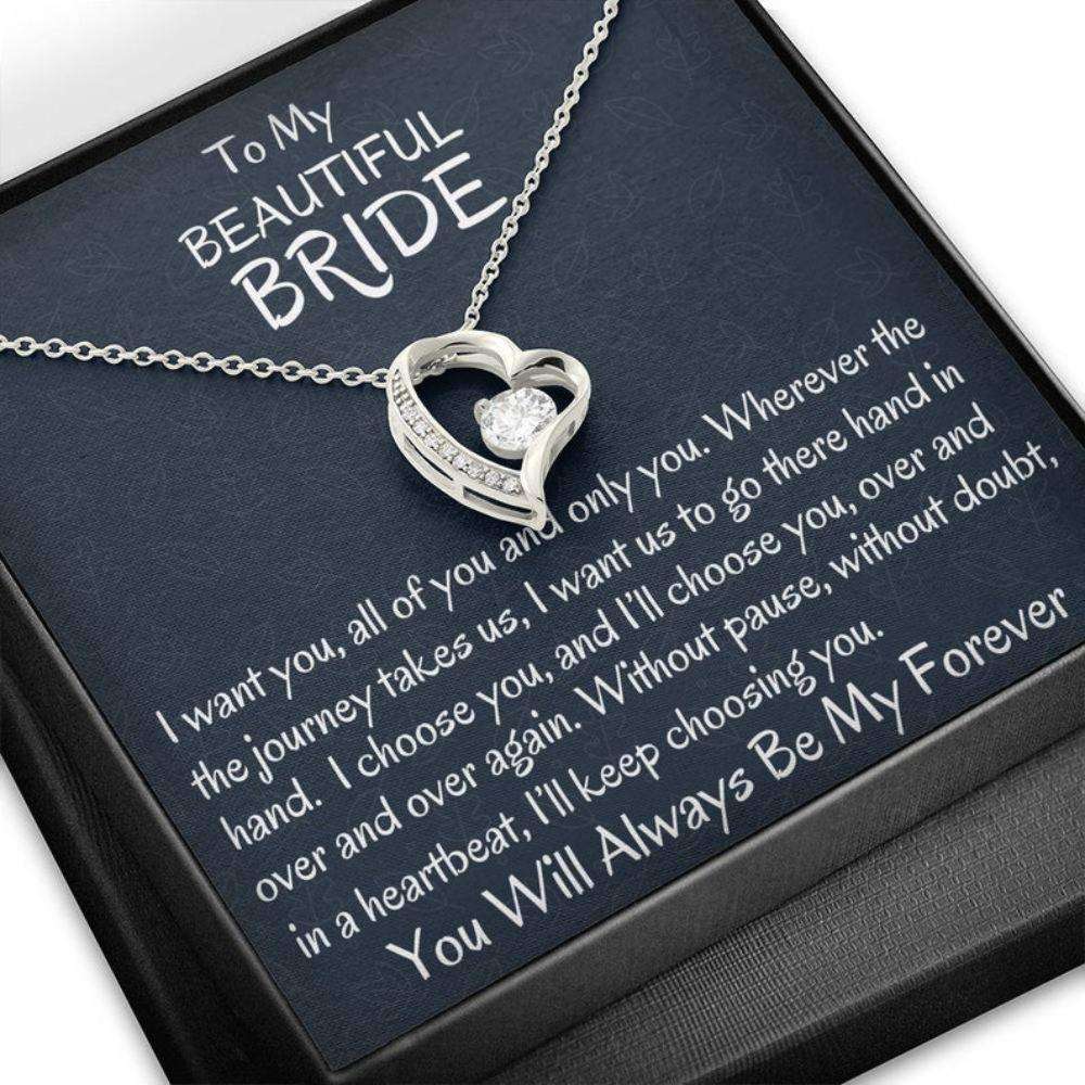 Future Wife Necklace, To My Beautiful Bride Forever Love Necklace, Groom To Bride Gift, Wife To Be Gift, My Love Gift Gift For Bride Rakva