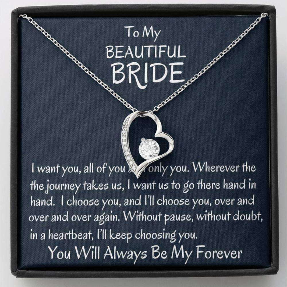 Future Wife Necklace, To My Beautiful Bride Forever Love Necklace, Groom To Bride Gift, Wife To Be Gift, My Love Gift Gift For Bride Rakva