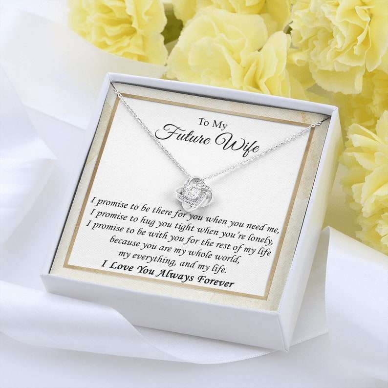 Future Wife Necklace, To My Fiance Necklace, Bride To Be Gift, Romantic Fiancee Jewelry, Necklace For Fiancee, Engagement Gift For Her Gifts For Friend Rakva