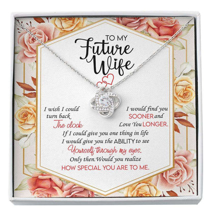 Future Wife Necklace, To My Future Wife Find You Sooner Necklace Message Card Gift Box Gift For Girlfriend Soulmate Love Gifts For Friend Rakva