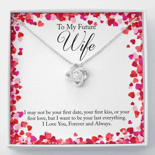 Future Wife Necklace, To My Future Wife Forever And Always Love Knot Necklace Gift For Bride Rakva