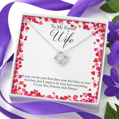 Future Wife Necklace, To My Future Wife Forever And Always Love Knot Necklace Gift For Bride Rakva