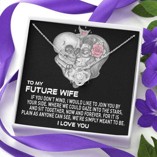 Future Wife Necklace, To My Future Wife, Gaze Into The Stars Necklace “ Gift For Fiance, Future Wife “ Tattoo Skull Gift For Bride Rakva