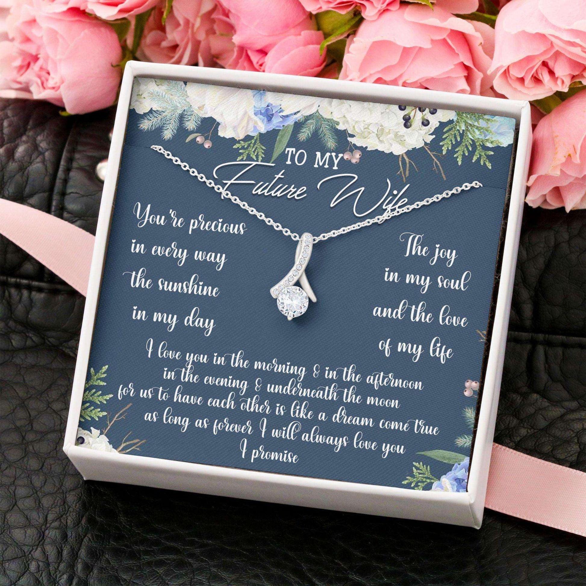 Future Wife Necklace, To My Future Wife Gift “ Alluring Beauty Necklace Gift For Bride Rakva