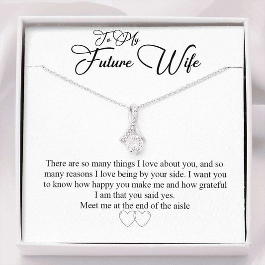 Future Wife Necklace, To My Future Wife Gift Ͽ½ Alluring Beauty Necklace Gift For Bride Rakva