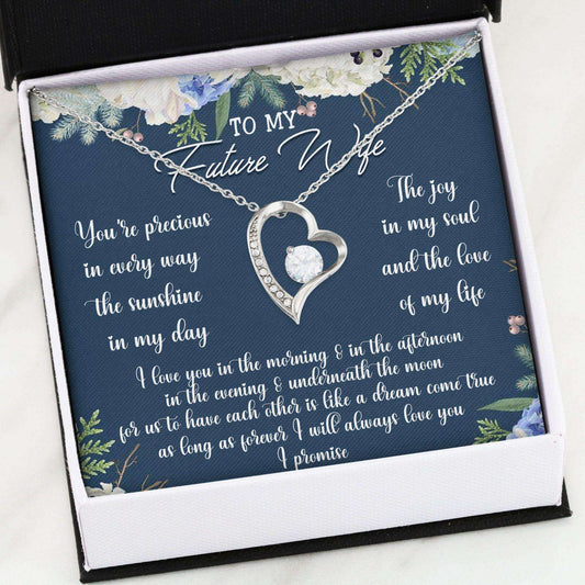 Future Wife Necklace, To My Future Wife Gift “ Forever Love Necklace Gift For Bride Rakva