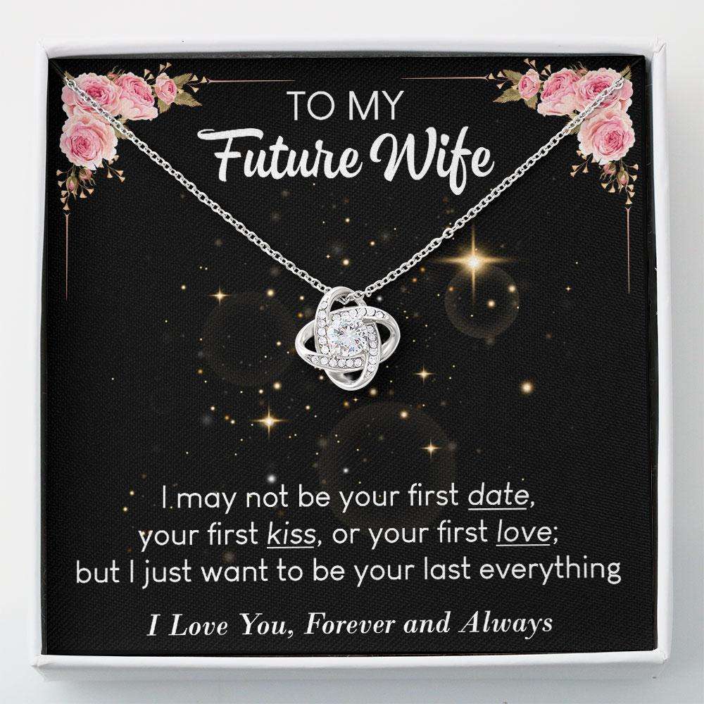 Future Wife Necklace, To My Future Wife Gift Gift “ Love Knot Necklace V1 Gifts For Friend Rakva