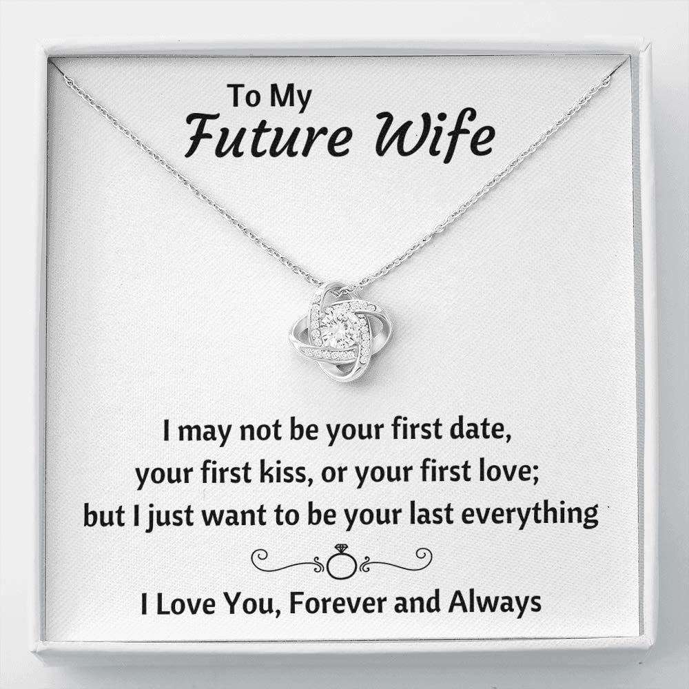 Future Wife Necklace, To My Future Wife Last Everything Love Necklace Gift For Girlfriend Or Fiance For Karwa Chauth Rakva