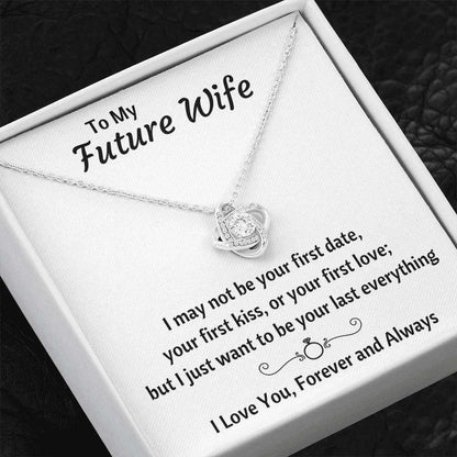 Future Wife Necklace, To My Future Wife Last Everything Love Necklace Gift For Girlfriend Or Fiance For Karwa Chauth Rakva