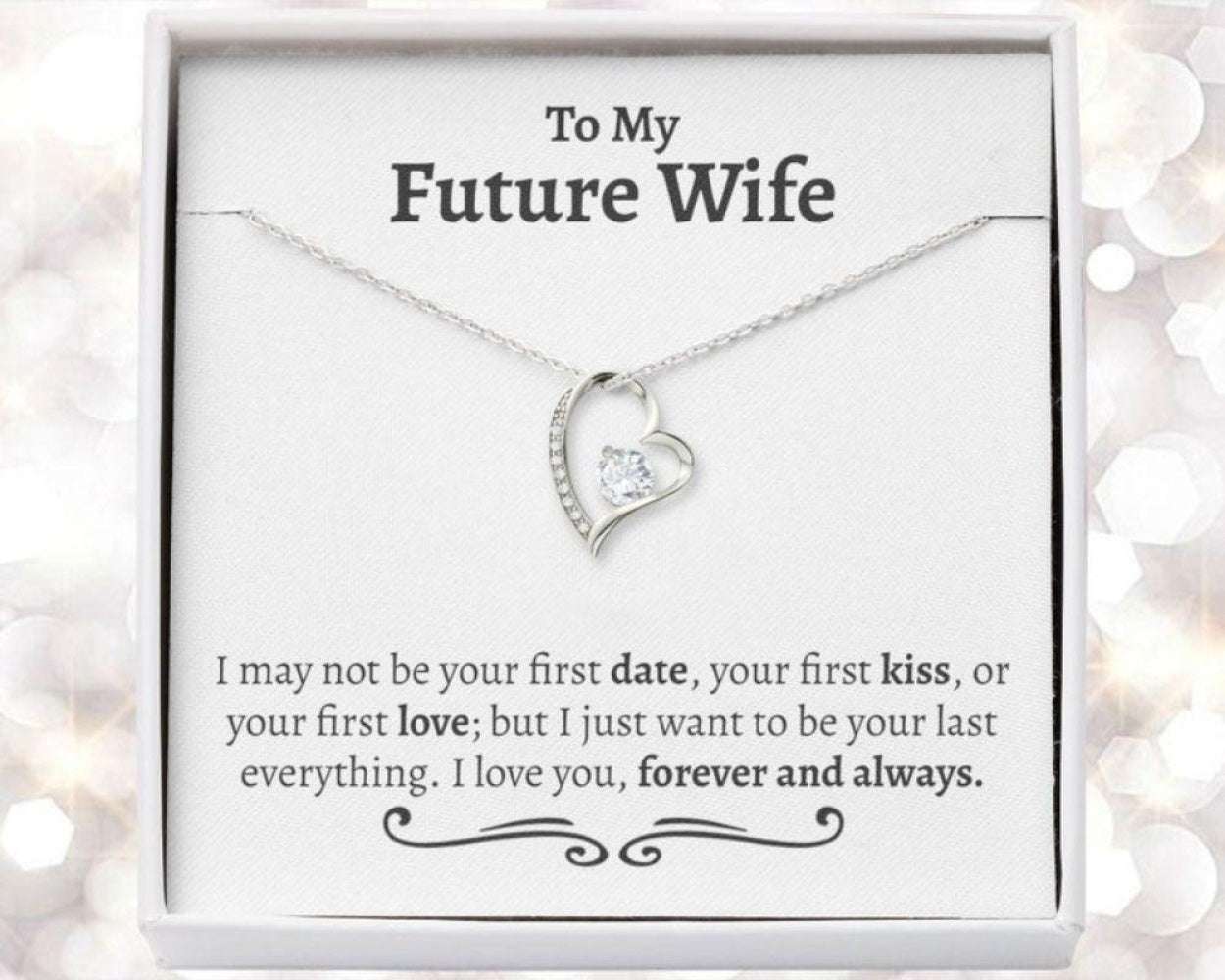 Future Wife Necklace, To My Future Wife Necklace, Engagement Gift For Future Wife, Sentimental Gift For Bride Gifts For Friend Rakva