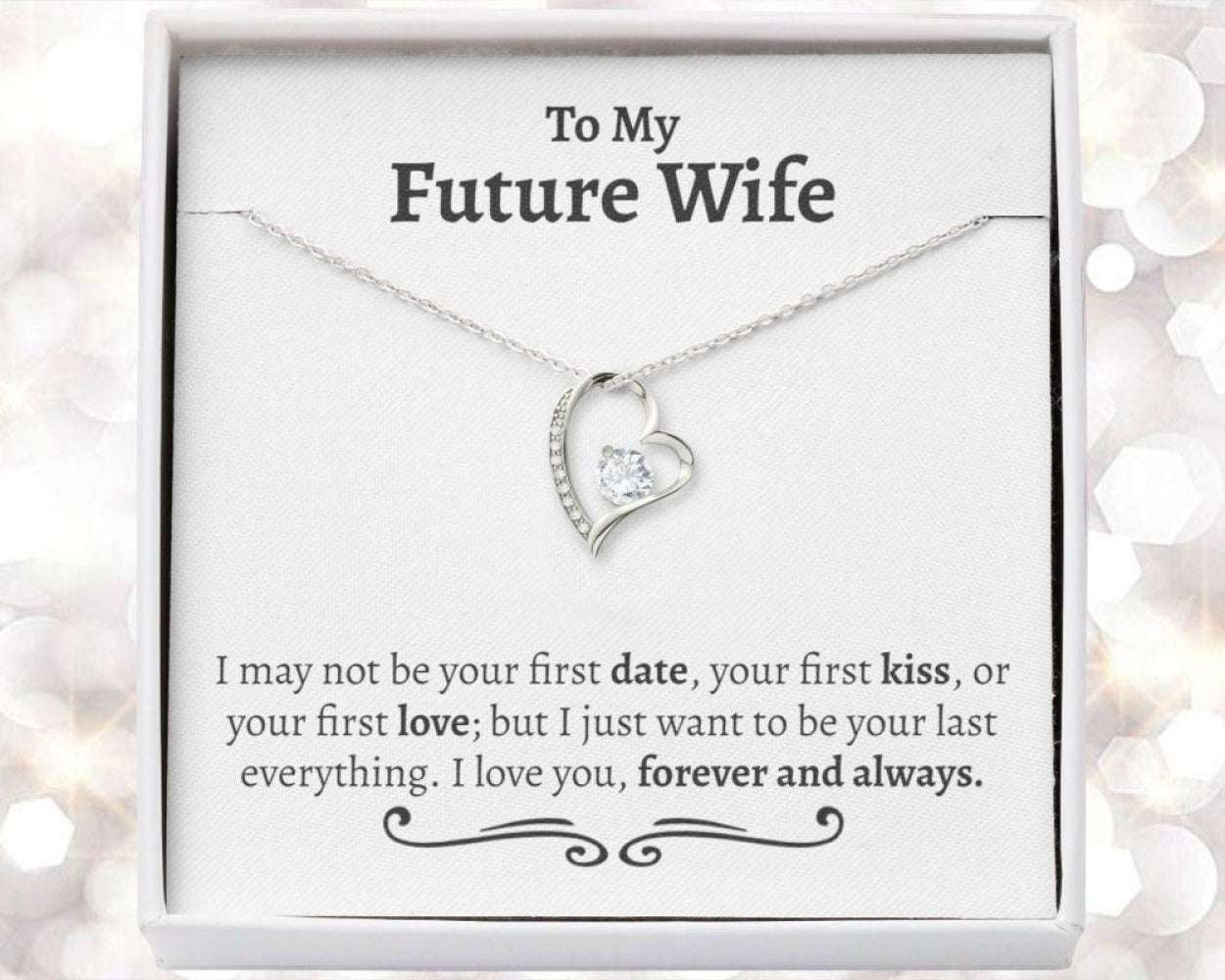 Future Wife Necklace, To My Future Wife Necklace, Engagement Gift For Future Wife, Sentimental Gift For Bride Gifts For Friend Rakva