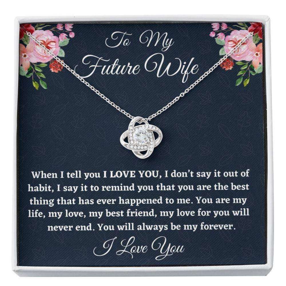 Future Wife Necklace, To My Future Wife Necklace Gift, Gift For Fianc?E, Necklace For Her Anniversary, Gift For Engaged For Karwa Chauth Rakva