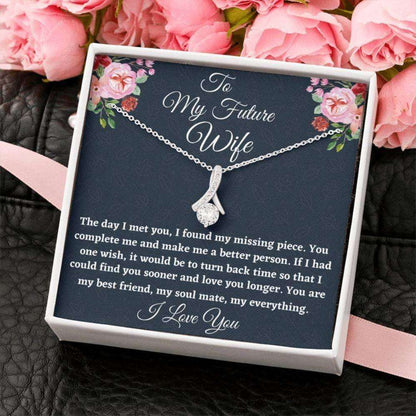 Future Wife Necklace, To My Future Wife Necklace Gift, Necklace For Her Anniversary, Gift For Engaged For Karwa Chauth Rakva