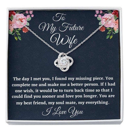 Future Wife Necklace, To My Future Wife Necklace Gift, Necklace For Her Anniversary, Gift For Engaged For Karwa Chauth Rakva