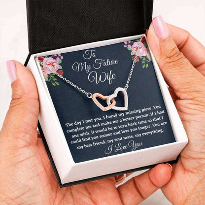 Future Wife Necklace, To My Future Wife Necklace Gift, Necklace For Her Anniversary, Gift For Engaged For Karwa Chauth Rakva