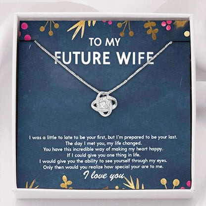 Future Wife Necklace, To My Future Wife Necklace, Last Everything Necklaces, Soulmate Gift For Her For Karwa Chauth Rakva