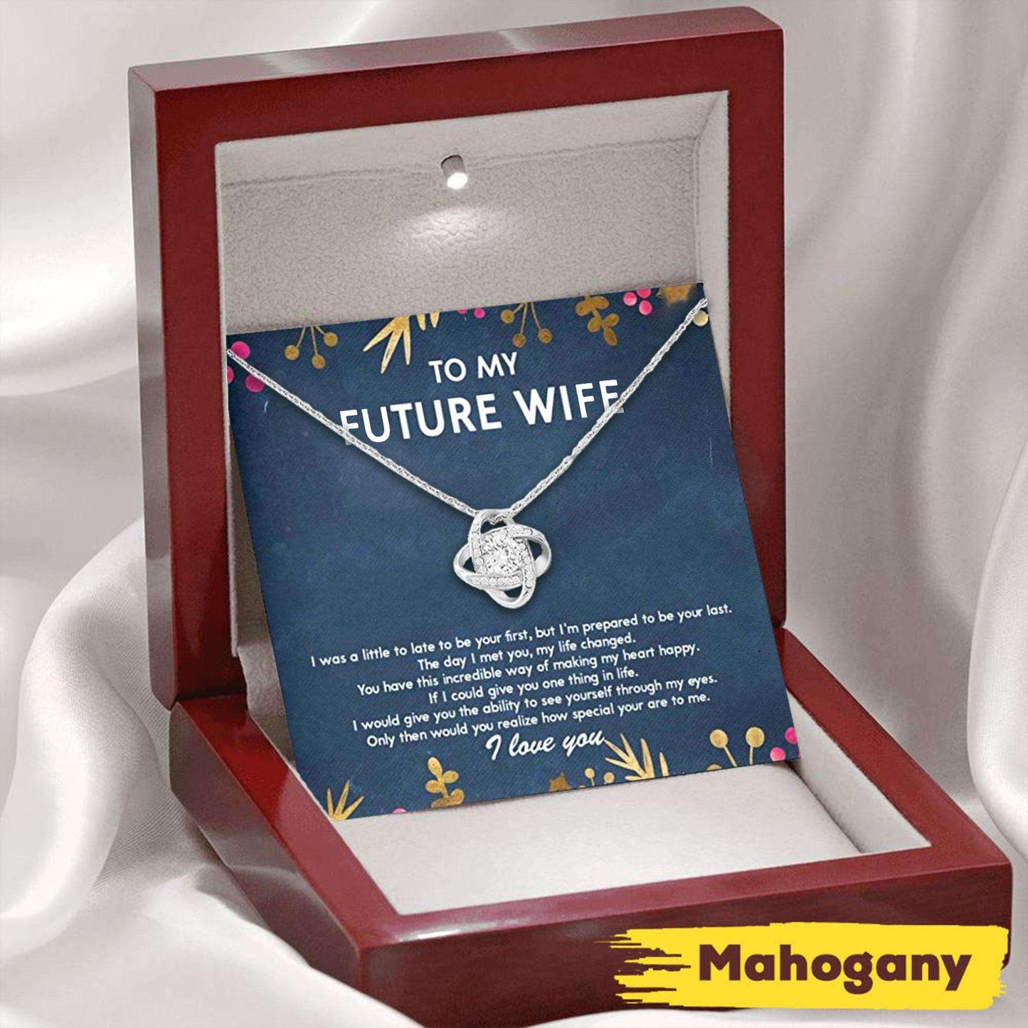 Future Wife Necklace, To My Future Wife Necklace, Last Everything Necklaces, Soulmate Gift For Her For Karwa Chauth Rakva