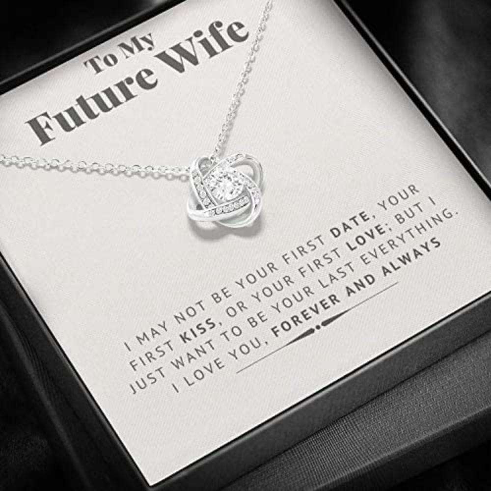 Future Wife Necklace, To My Future Wife Necklace To My Wife Necklaces From Husband “ I May Not Be Your First Date Necklace For Karwa Chauth Rakva