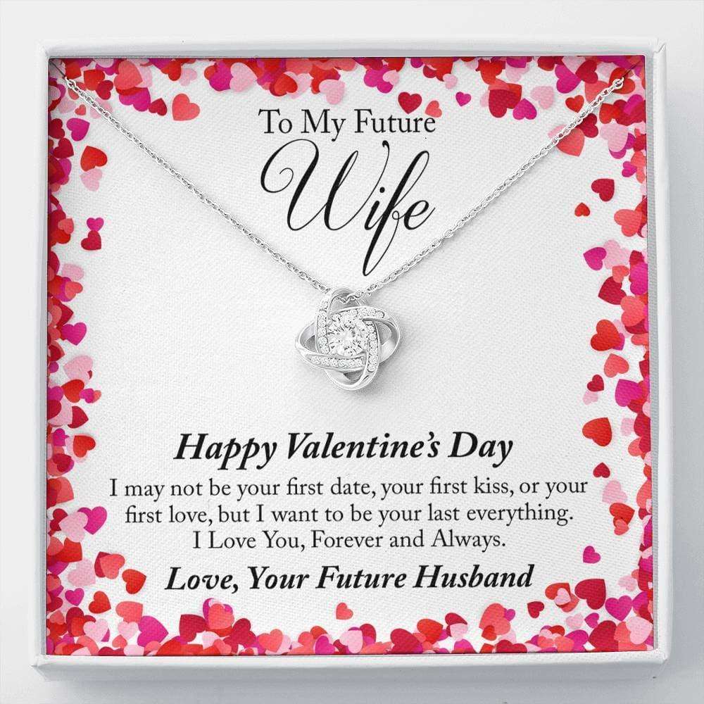 Future Wife Necklace, To My Future Wife Valentine’S Day Love Knot Necklace Gift For Bride Rakva