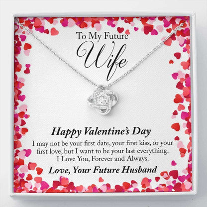 Future Wife Necklace, To My Future Wife Valentine’S Day Love Knot Necklace Gift For Bride Rakva