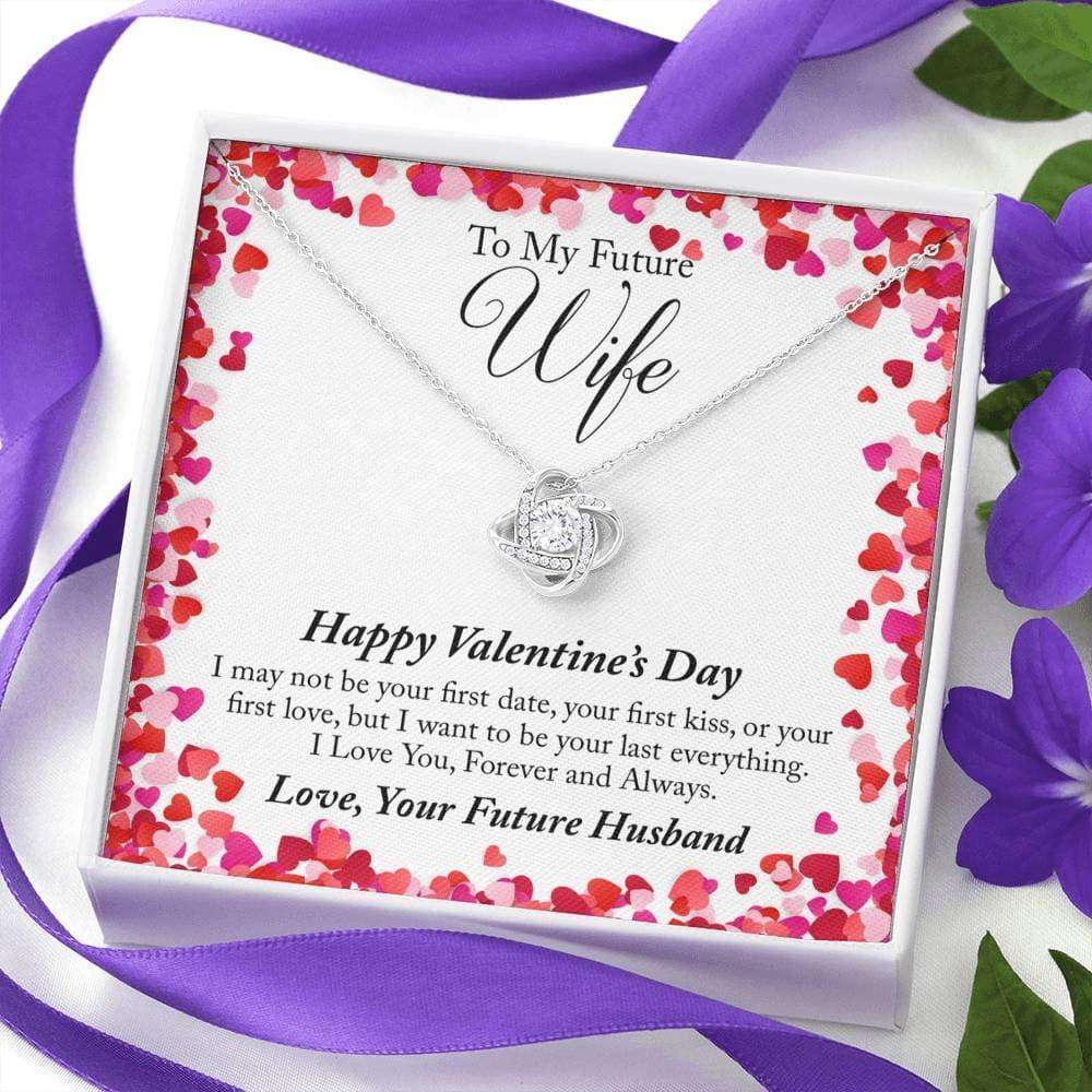 Future Wife Necklace, To My Future Wife Valentine’S Day Love Knot Necklace Gift For Bride Rakva