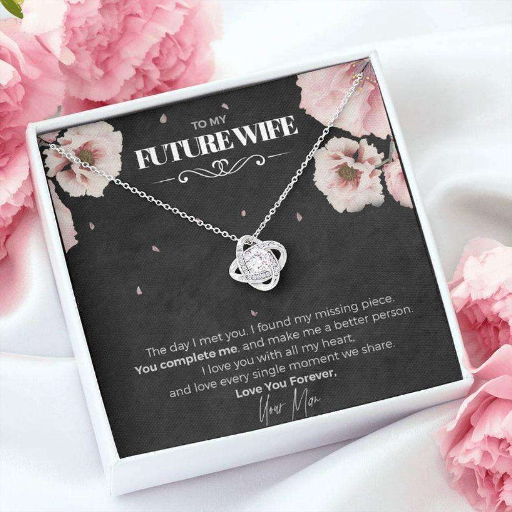 Future Wife Necklace, To My Future Wife, You Are My Missing Piece Necklace “ Engagement Gift For Girlfriend, Bride, Fiance Gift For Bride Rakva