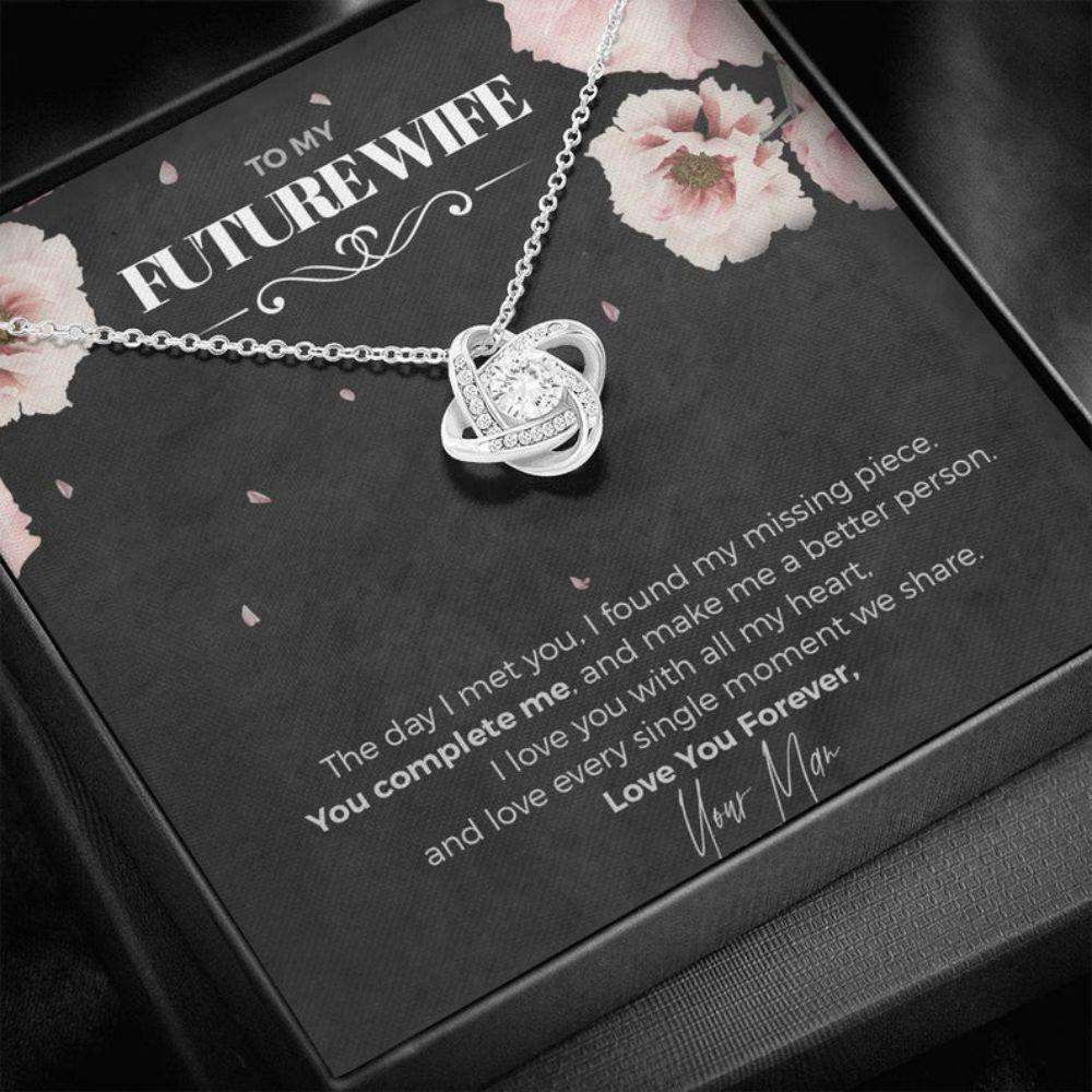 Future Wife Necklace, To My Future Wife, You Are My Missing Piece Necklace “ Engagement Gift For Girlfriend, Bride, Fiance Gift For Bride Rakva