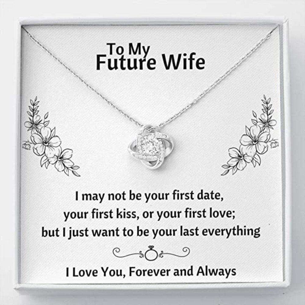 Future Wife Necklace, To My Future Wife Œlast Everything “ Flowers” Necklace. Gift For Fiance Or Girlfriend. Soulmate, Fiance For Karwa Chauth Rakva