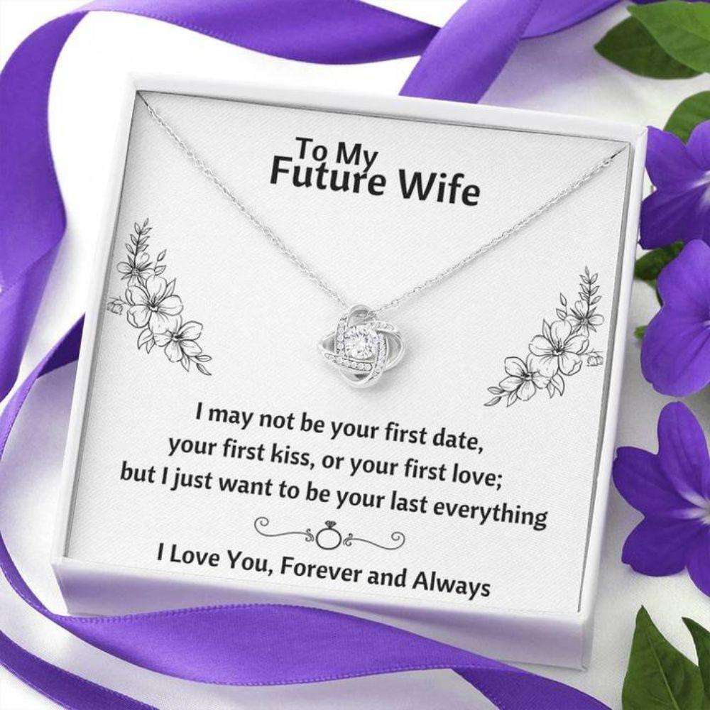 Future Wife Necklace, To My Future Wife Œlast Everything “ Flowers” Necklace Gift From Boyfriend For Karwa Chauth Rakva