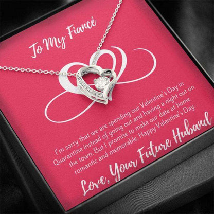 Future Wife Necklace, Valentine’S Day Gift For Fiance “ Necklace For Fiance Valentine’S Day “ Quarantined Happy Valentine’S Day Gifts For Friend Rakva